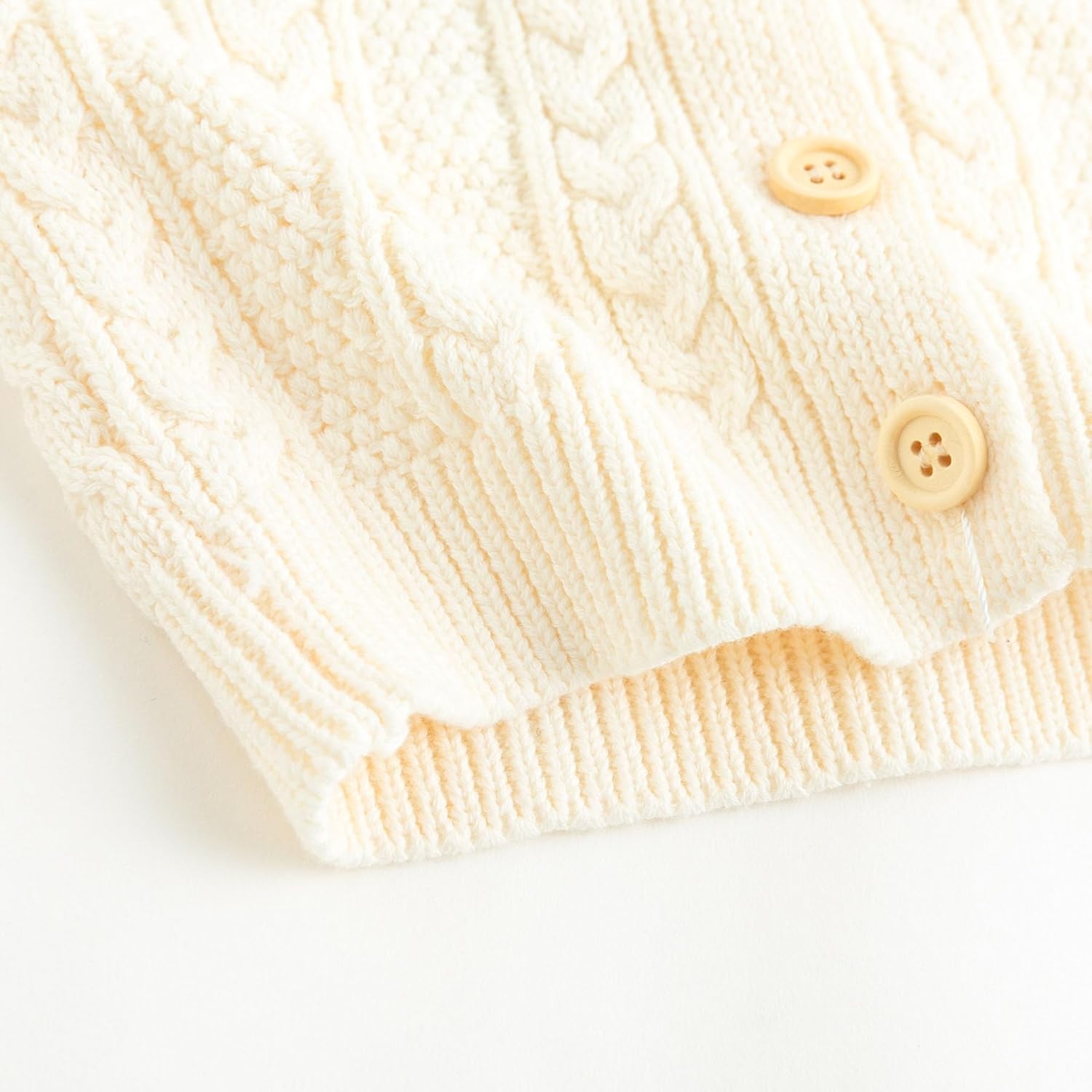 Curipeer Baby Girls Knit Hooded Cardigan Sweater - Image 5