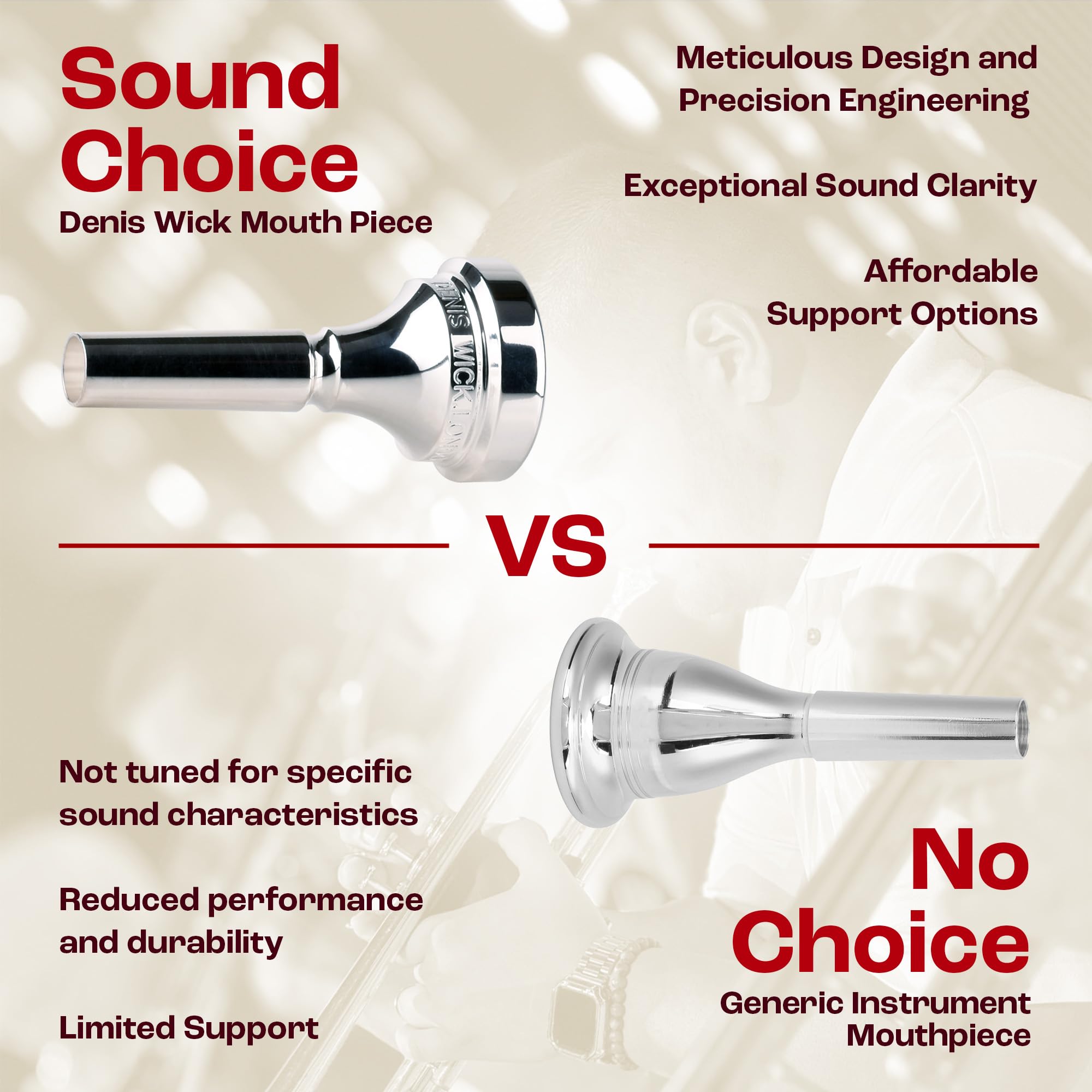 Amazon | Denis Wick DW5880-2AL SP マウスピースバストロンボーン