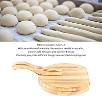 Vista 5 de Herramienta de prensado de masa, herramienta de prensa de tortilla de maíz de madera, molde para hacer albóndigas con mango antideslizante