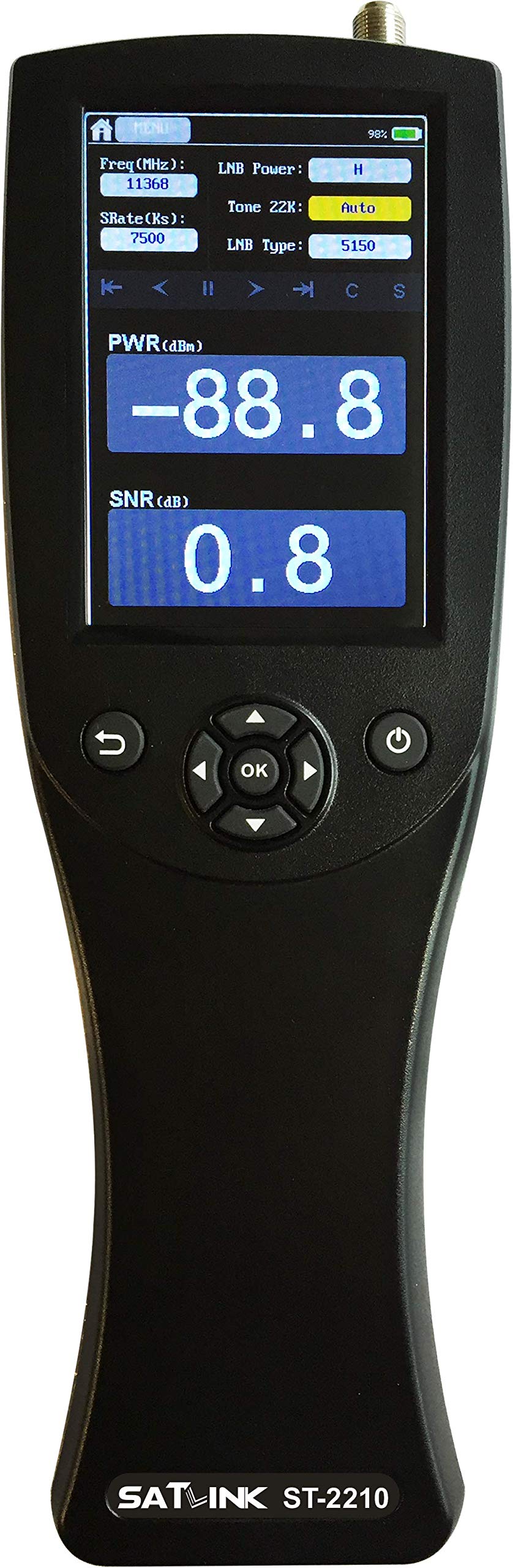 ST-2210 DVB-S/S2 Récepteur de télévision par Satellite, écran Tactile de 4 pouces, détecteur de télévision par Satellite numérique HD Avec analyseur de Spectre