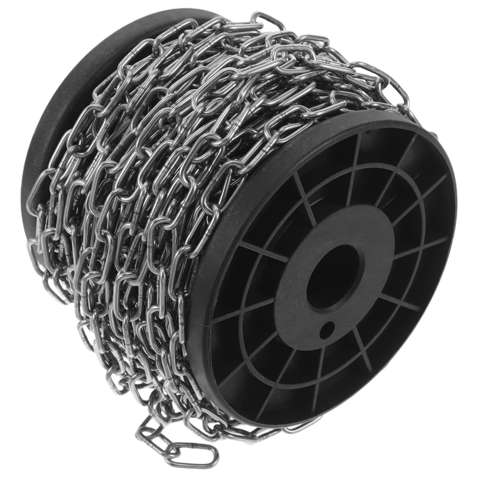 Rollo de Cadena de Suspensión en Acero Inoxidable Plata para Techo