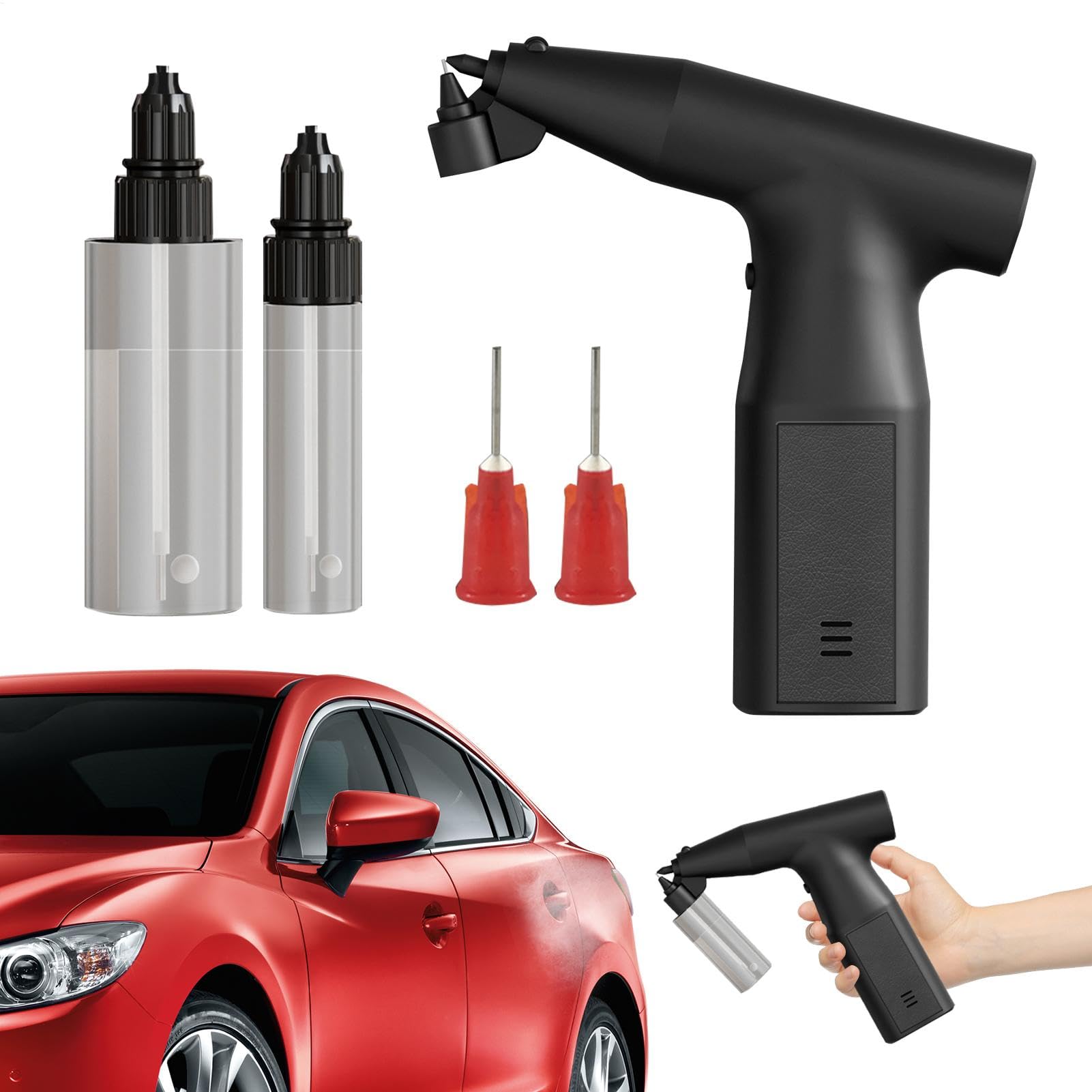 Pulverizador de pintura eléctrico - Pulverizadores de pintura con bomba de aire, rociador de pintura para valla | Pulverizador de pintura portátil con 2 contenedores, pulverizadores de pintura portil
