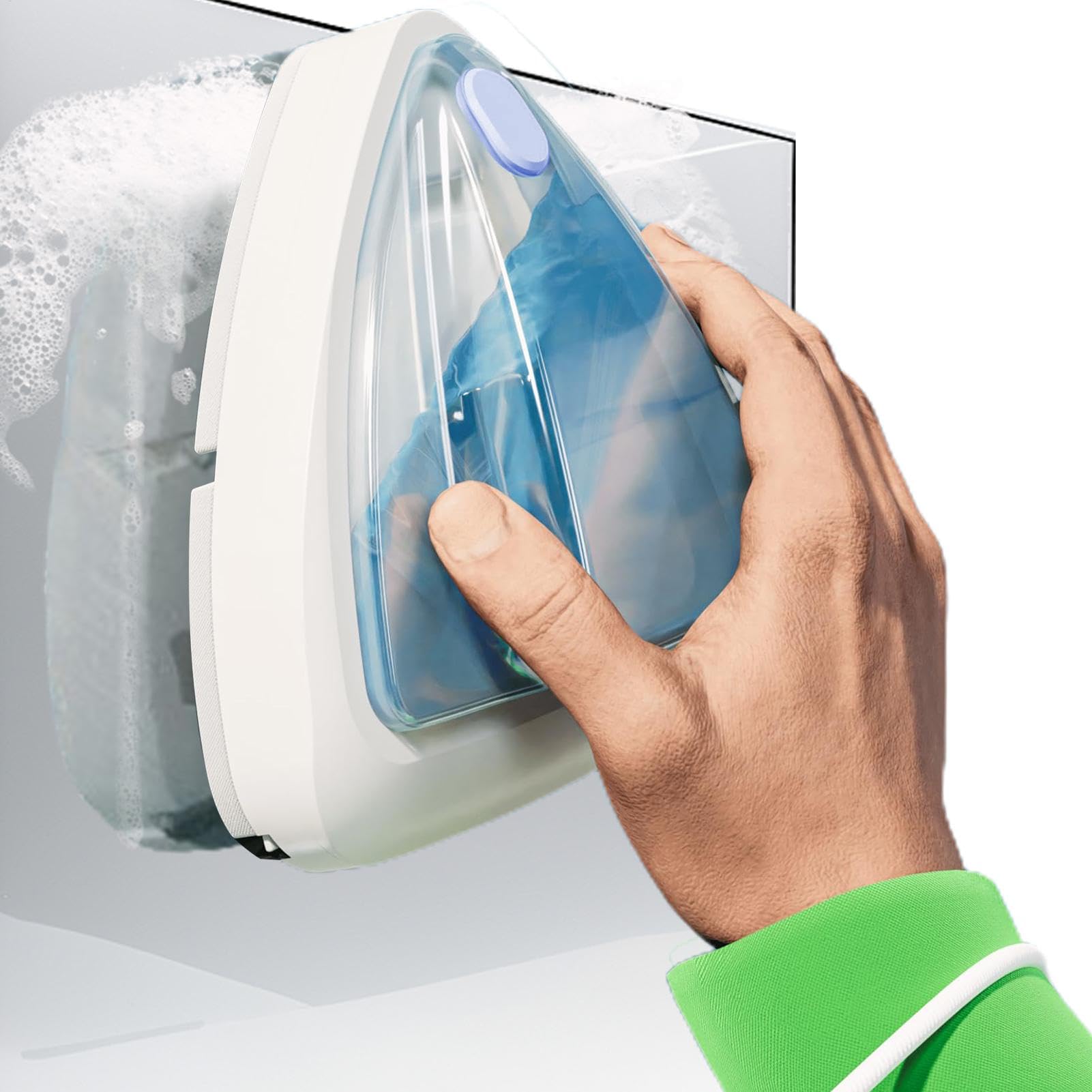 Cepillo limpiador de ventanas de doble cara – limpiador magnético de | ventanas, limpiador de cristales de ventanas, doméstico, mantenimiento de edificios altos, adsorción estable fuera del