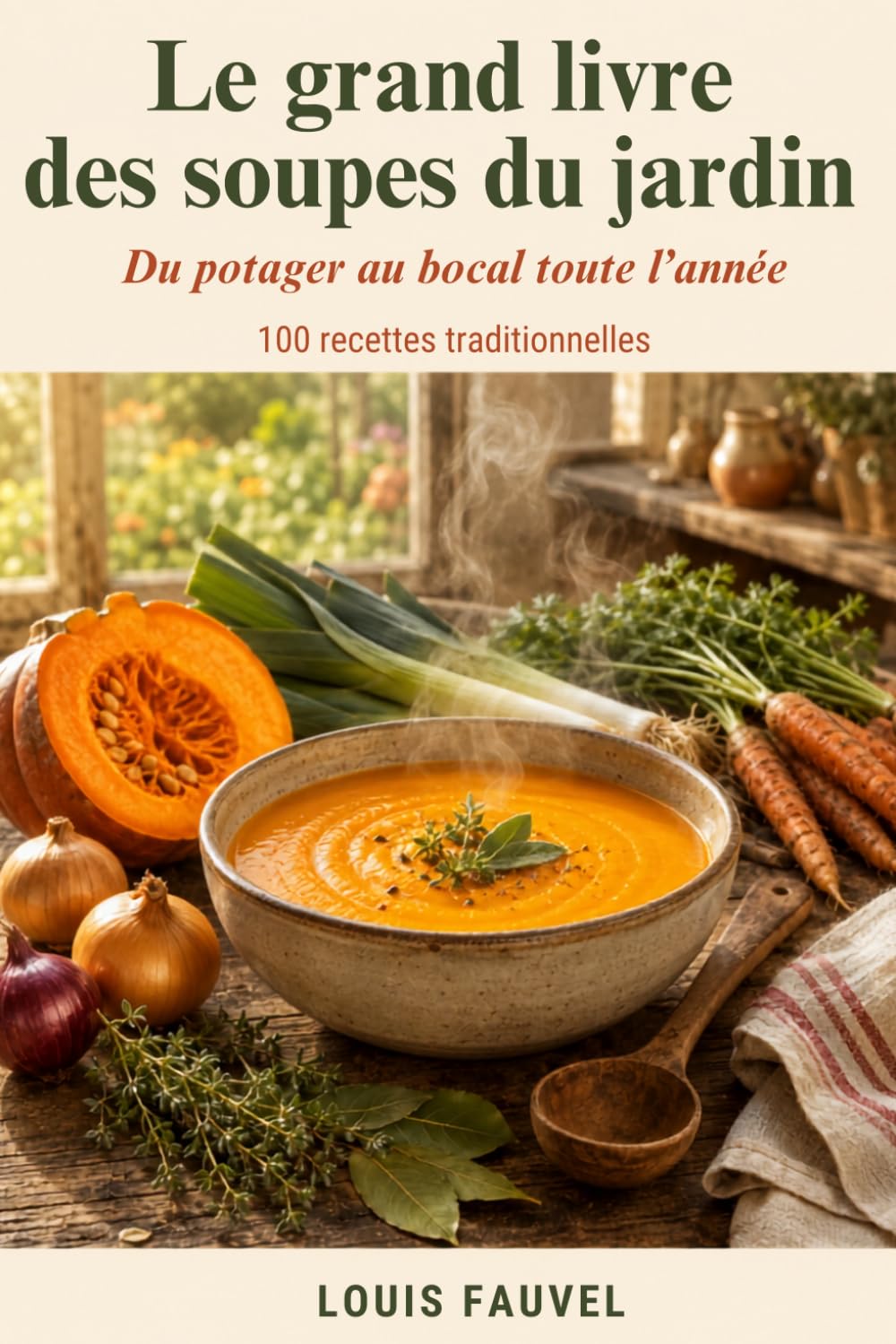 Le grand livre des soupes du jardin: Du potager au bocal toute l'année 100 recettes traditionnelles ("Mes premières...")