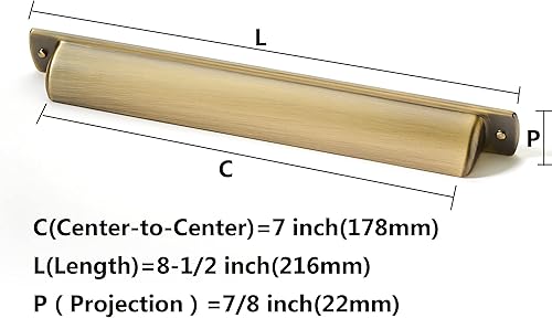 Miniatura 197 de khtumeware - Paquete de 10 pomos redondos de 1 pulgada (25 mm) de diámetro, acabado de latón antiguo, pomos de bola para alacena
