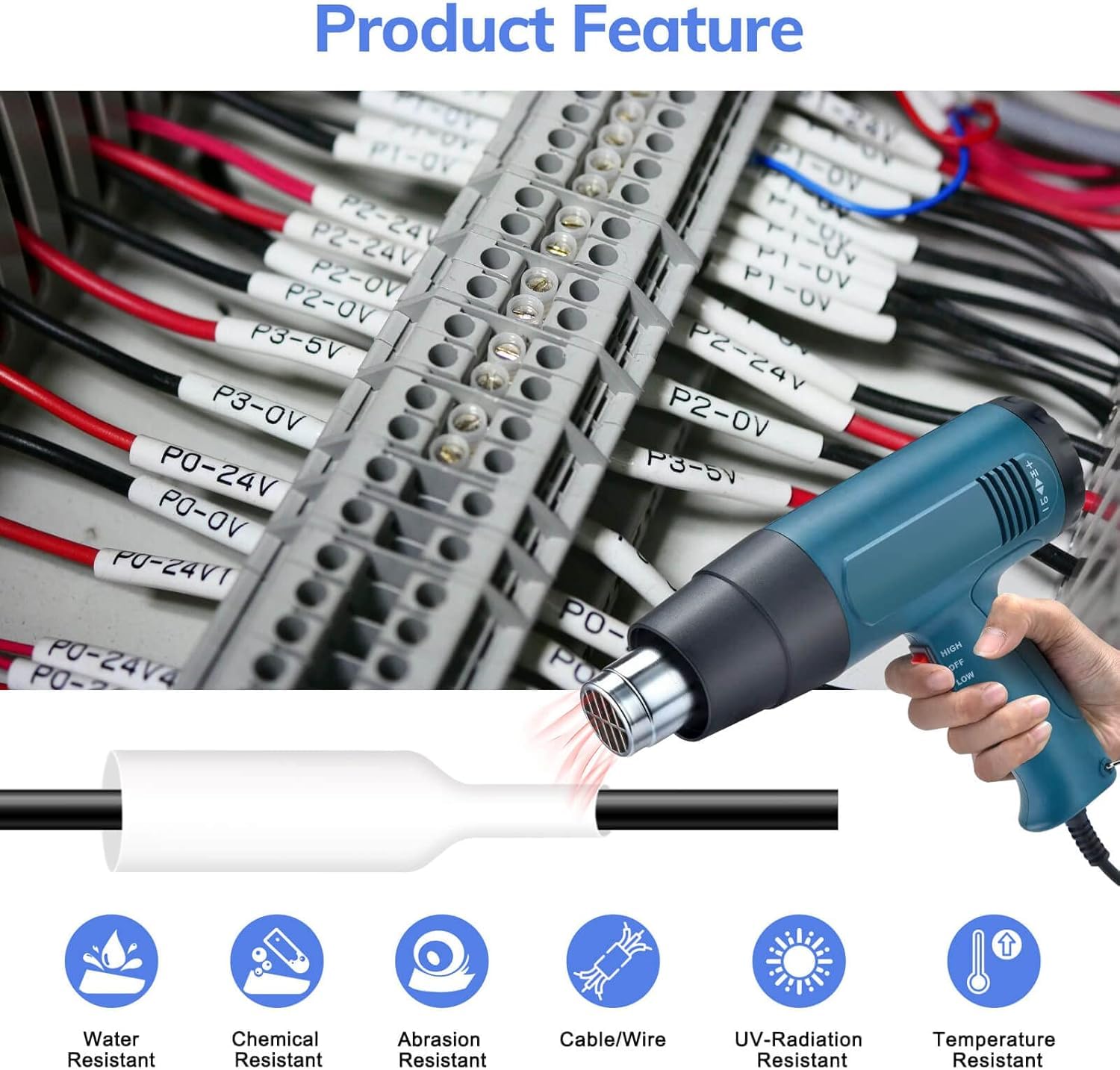 Aonomi - Etiquetas Termoencogibles Industriales Compatibles Con DYMO - Foto 8