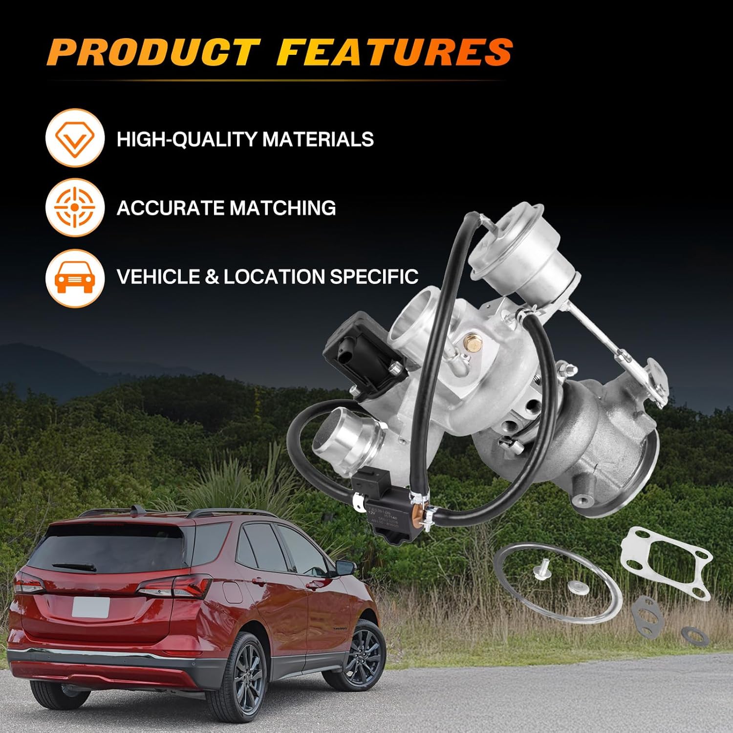 12679399 Turbo Turbocharger Compatible with 2018-2022 Chevy(Chevrolet) Equinox GMC Terrain TD025L4BR 1.5L Replace 12679699 12699230 12685688 25206073 4918004160 49180-04160 49S80-04167