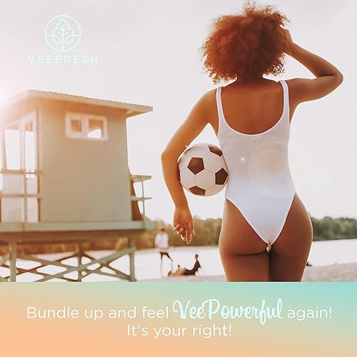 Miniatura 8 de VeeFresh VeePower Lite Bundle - Un práctico paquete de cuidado femenino para el control de frescura y olor en cualquier momento, supositorios de