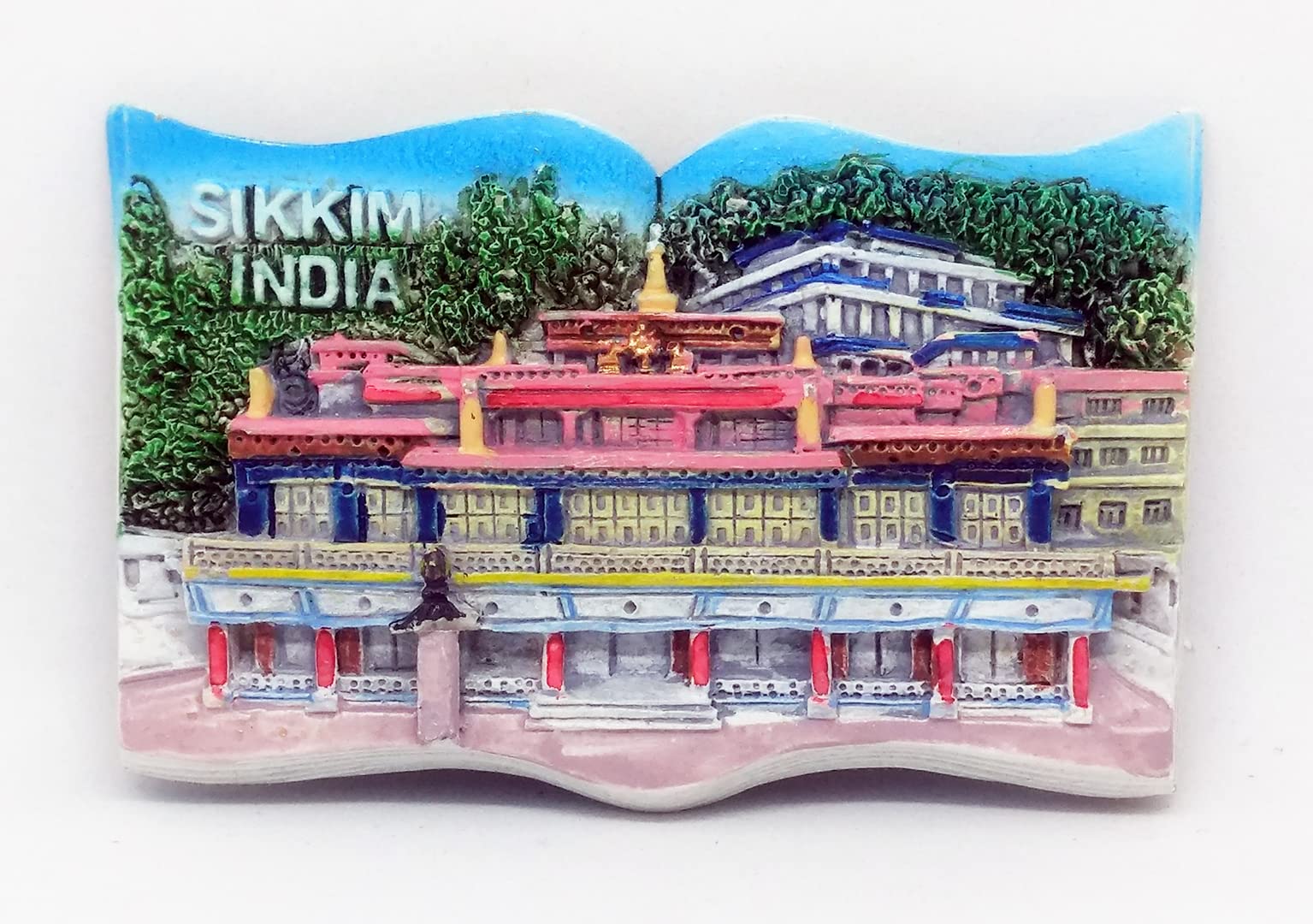 Temple Trees Sikkim Fridge Magnet - TSC 4013