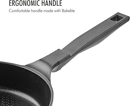 Miniatura 4 de Practi - Sartén antiadherente de 9.5 pulgadas, revestimiento de titanio, sartén ultra antiadherente, libre de PFOA ni PFOS