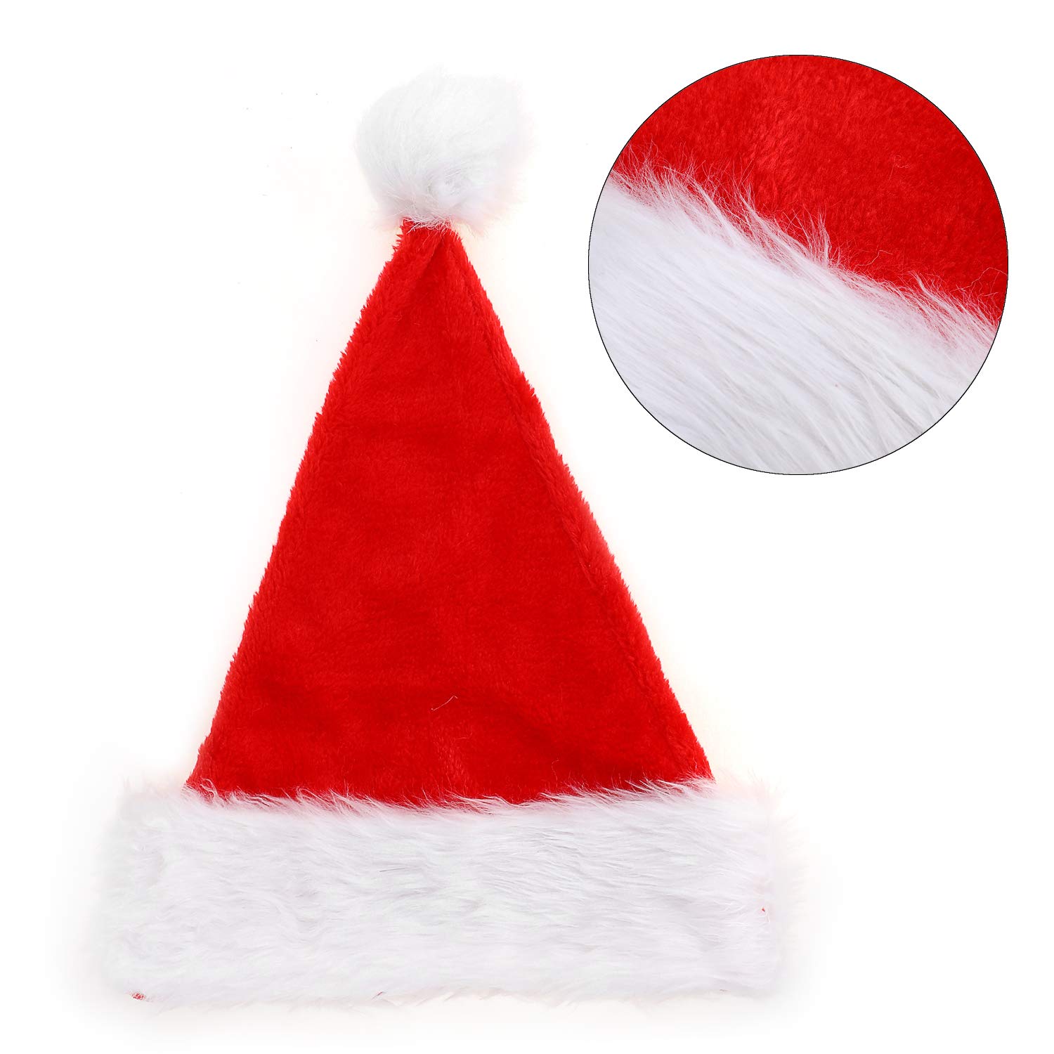Lot De 2 Bonnets De Père Noël Rouges Pour Enfants, En Peluche, Pour