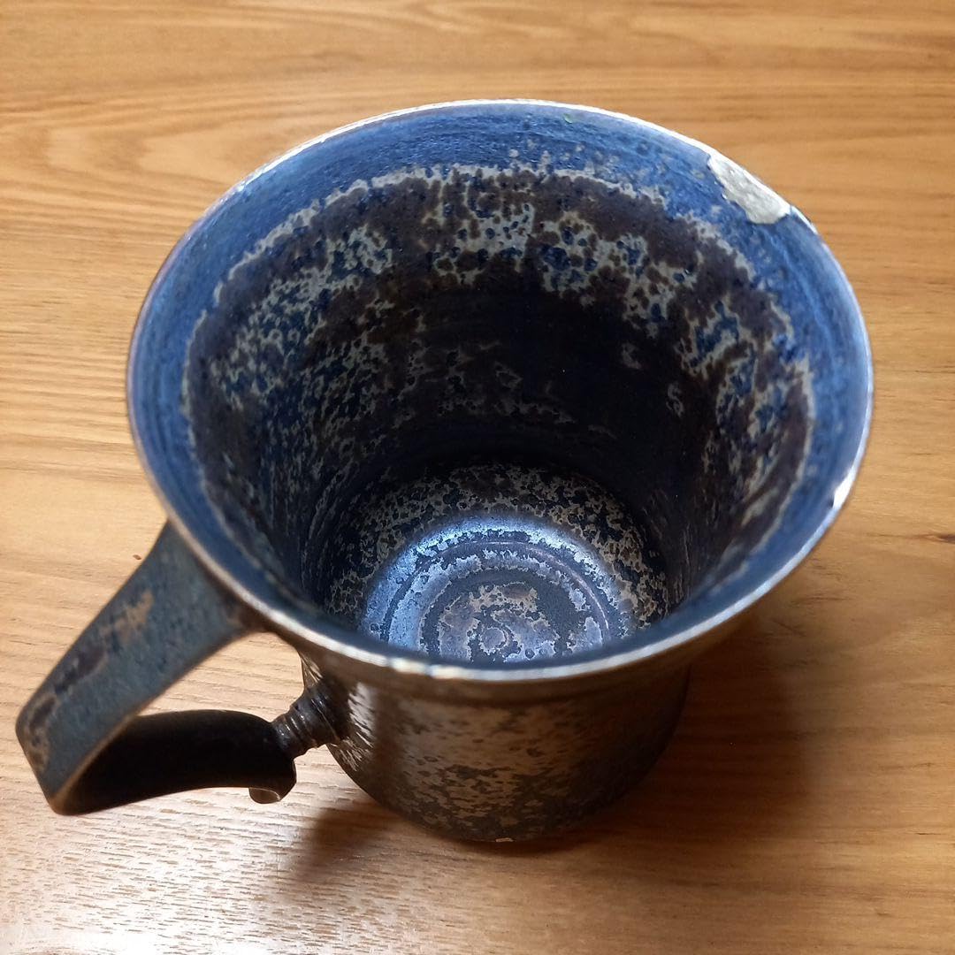 Amazon.co.jp: 濱中史朗先生 萩焼マグカップ 金継済 趣きのある作家物 