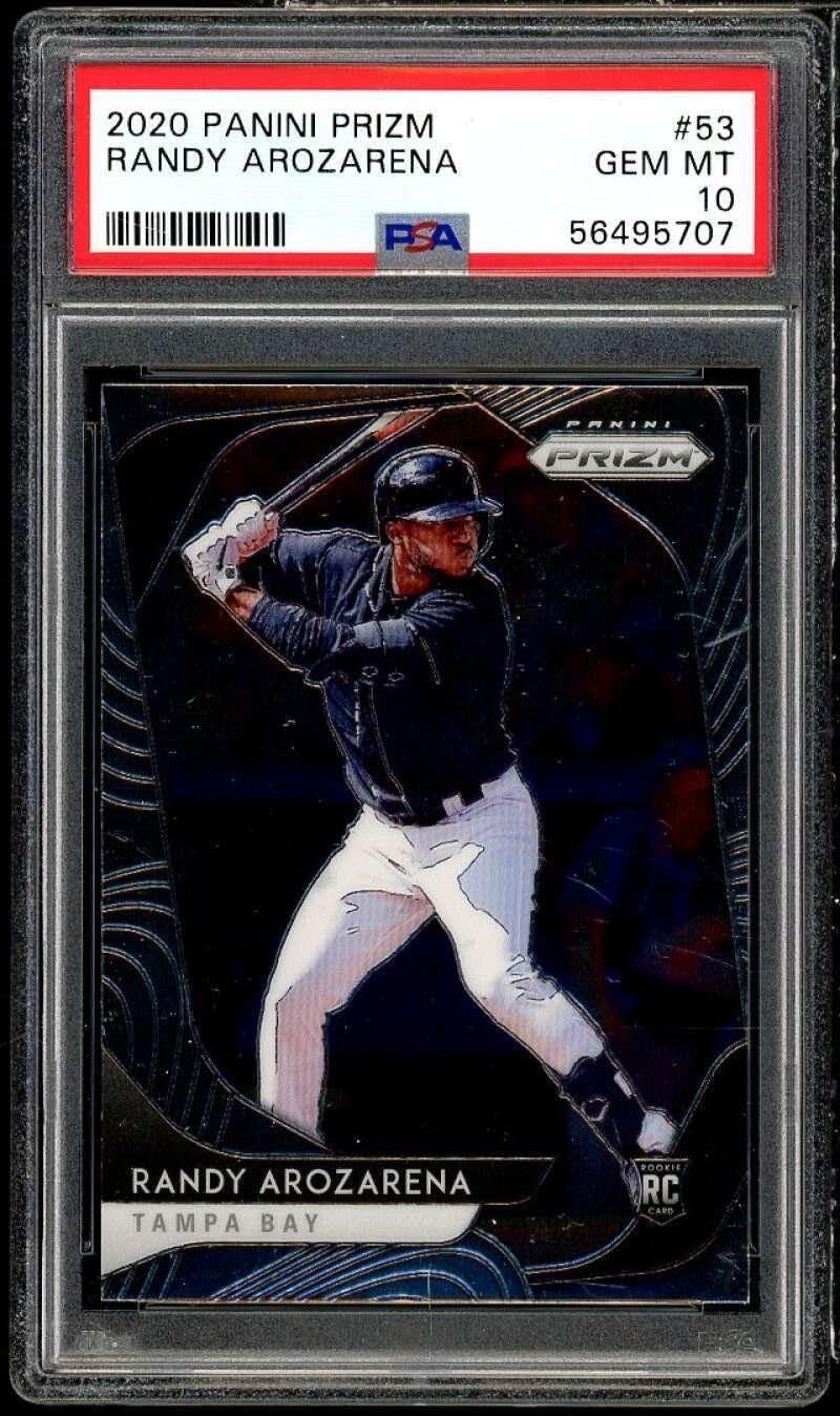 Randy Arozarena Rookie Card 2020 Panini Prizm #53 PSA 10 - Baseball Slabbed Rookie Cards