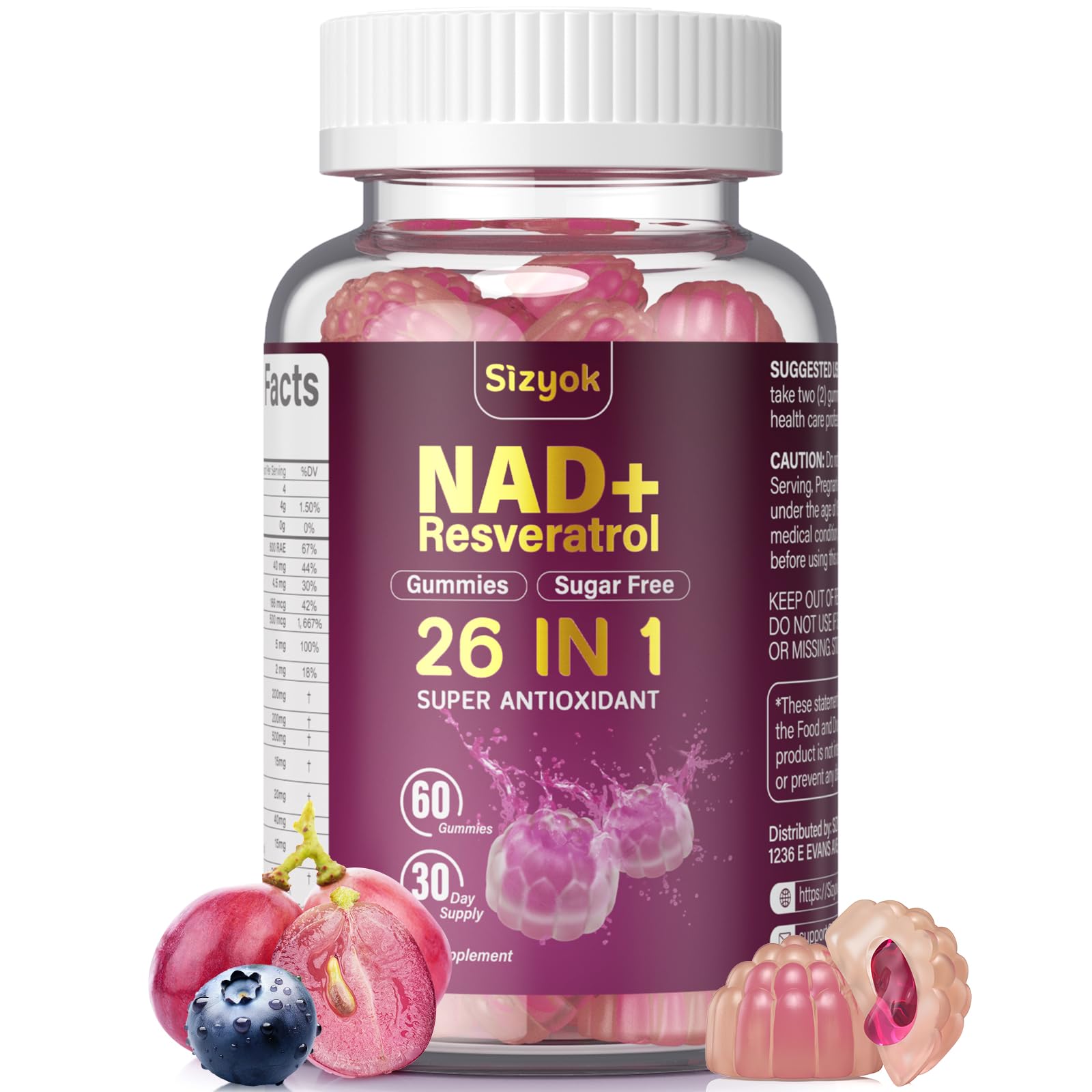 NAD Resveratrol Gummies