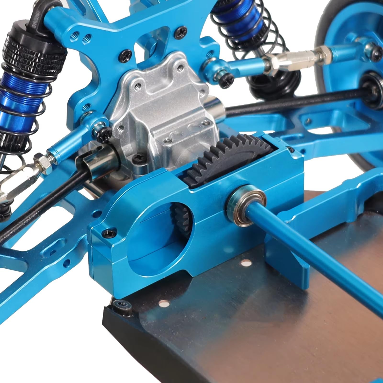 para Wltoys 144010-01-02 1/14 124017-16-18 124019 1/12 Accesorios Coche RC 1262 Caja Cambios Metal Mejorada Fácil Desmontar Componentes Mejora RC