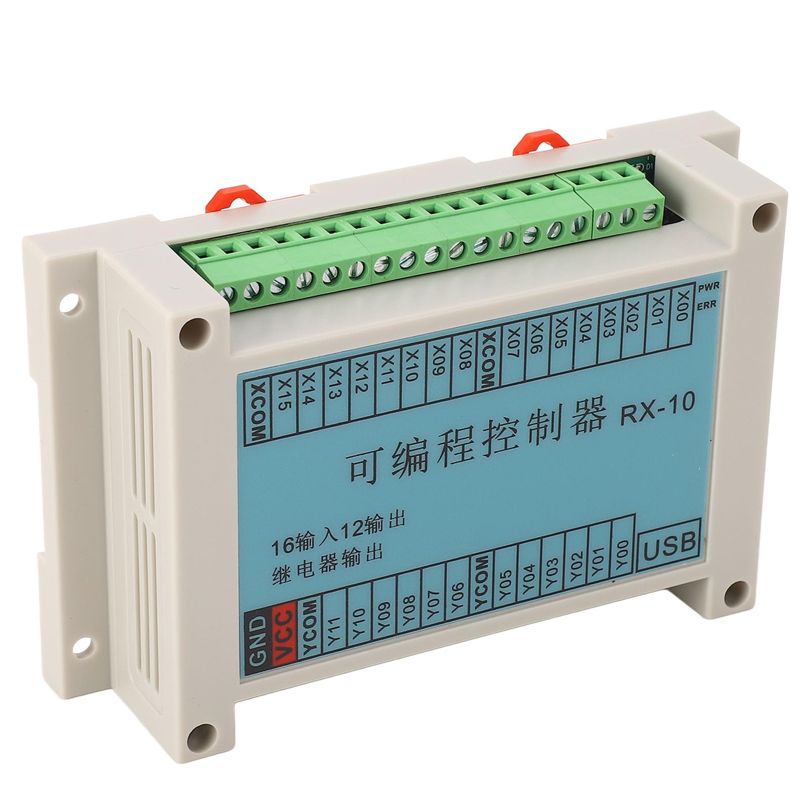 Scheda di Controllo Industriale per Controller Programmabile PLC con Forte compatibilità per L'automazione Industriale - Materiale ABS, 12-24 V, Facile da Installare