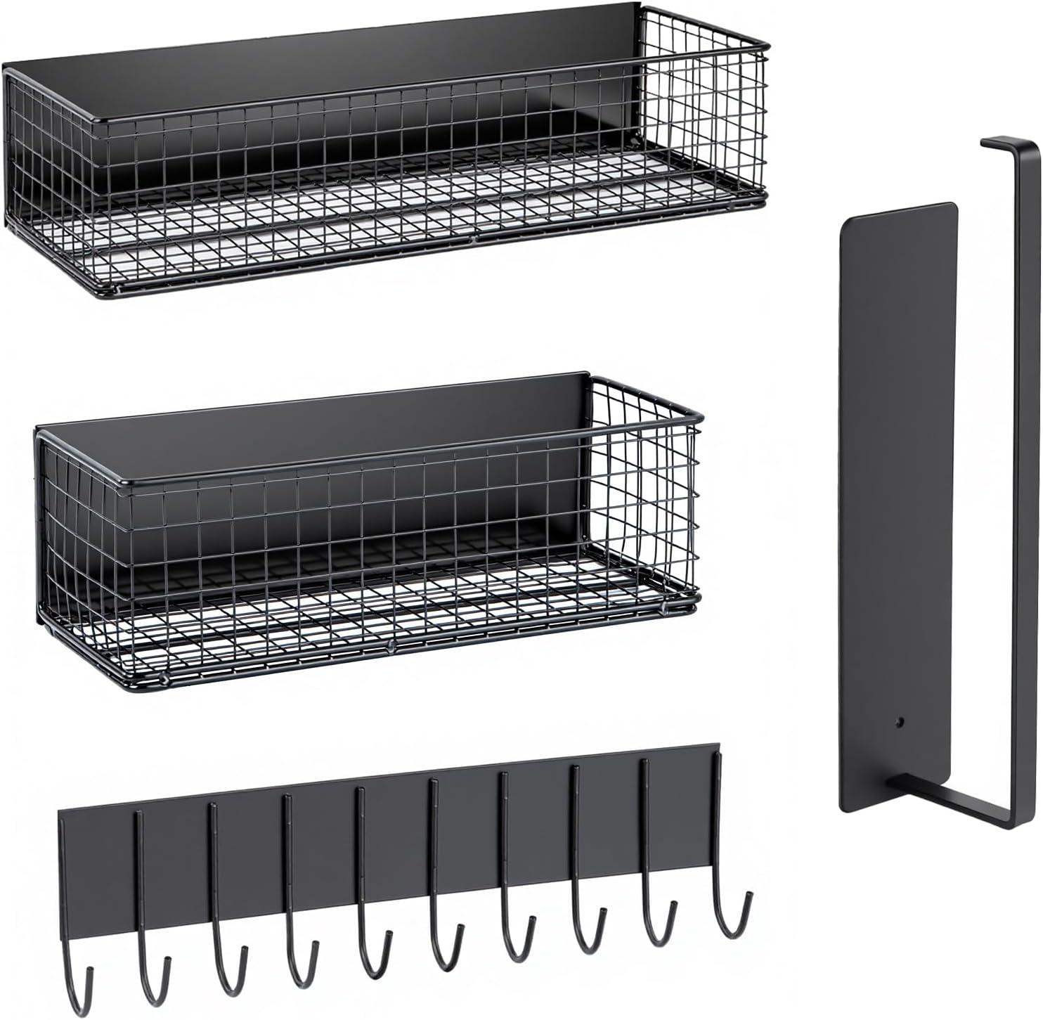 4 Pack Magnetic Shelves for Washing Machine， Heavy-Duty Magnetic Laundry Organizer, Spice Rack for Refrigerator, Space Saving Magnetic Basket