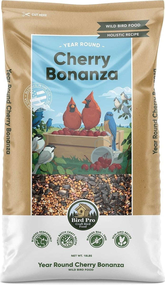 Holistic Bird Seed - Premium Seed for Backyard Feeding (18 Pounds, Cherry Bonanza)