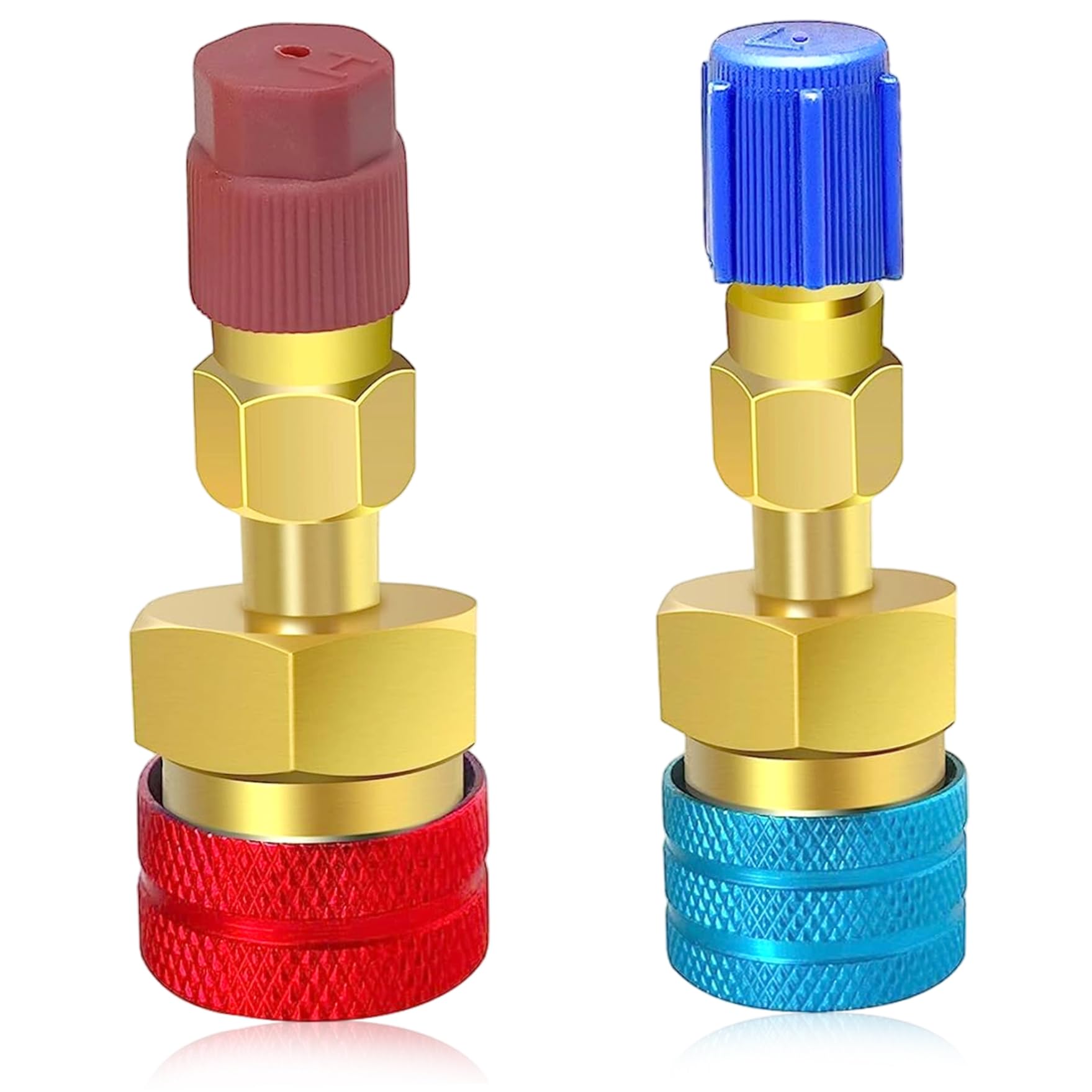 Adaptador R1234yf conectores rápidos de cobre para solucionar fugas y recargar el aire del coche