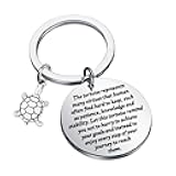 ENSIANTH Tortoise Keychain Tortoise Lover Gift Turtle Keychain Inspirational Gift for Friend