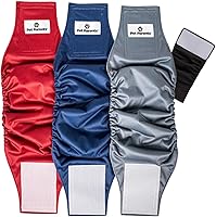 Vista 15 de Pet Parents® Bandas para el vientre lavables para perros machos (paquete de 3) + Extendrs® de pañales duraderos para perros machos, pañales prémium