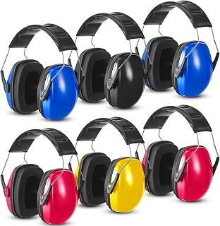 Amylove 6 Pack Kids Ear Protection Noise Earmuffs Adjustable Noise Reduction Cancelling Headphones 30db Headphones Ear Muffs for Kids Toddlers Sleeping Studying, 4 Colors