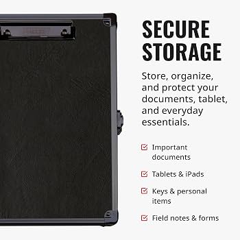 Amazon.com : Vaultz Locking Storage Clipboard, 2.15 x 12.75 x 9.75