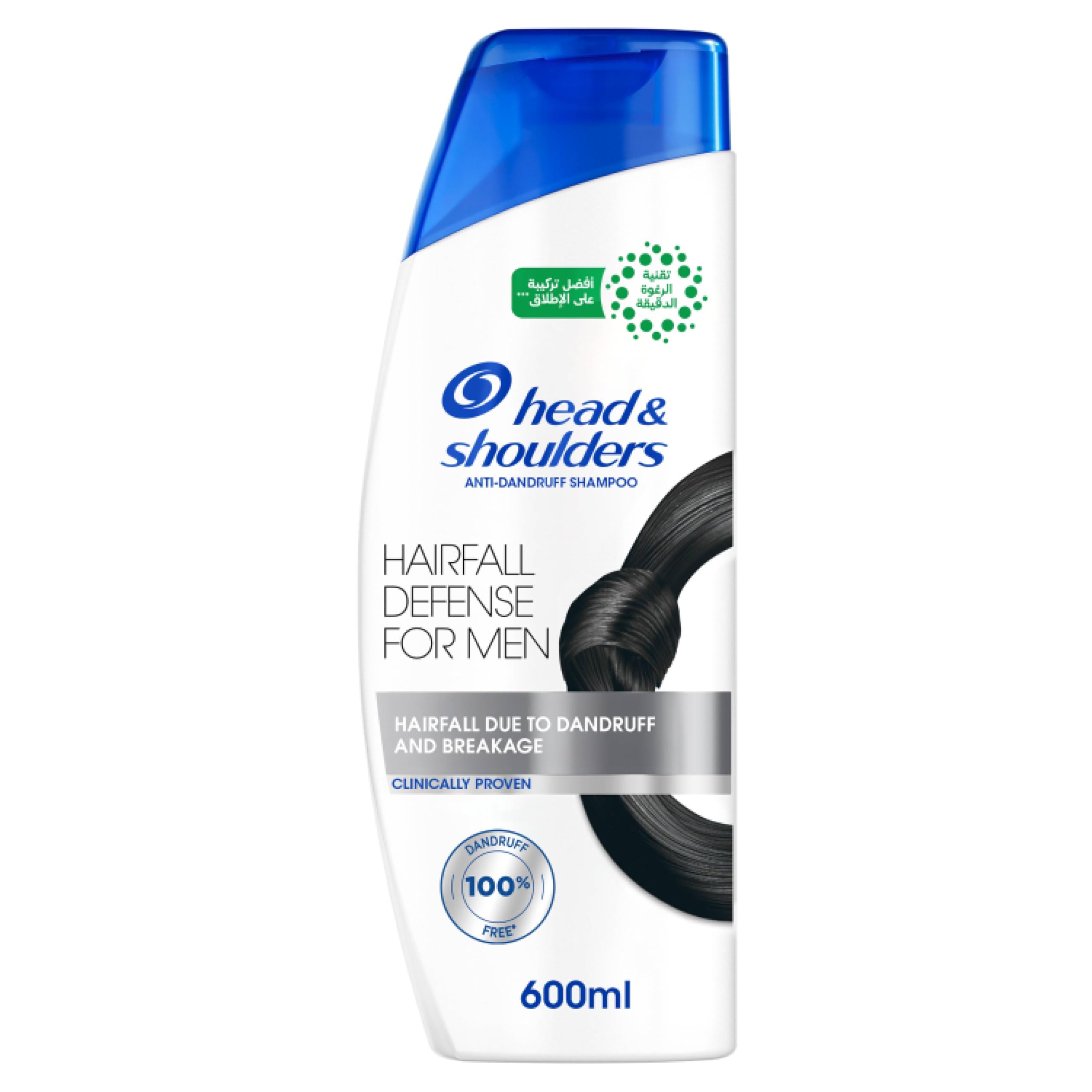 Head & Shoulders Men Hairfall Defense Anti-Dandruff Shampoo, 600 ml 400ml