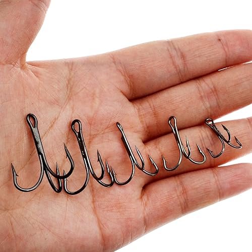 Miniatura 5 de Fishing Hooks Weighted Hooks Fishing Jigs Lure Fishing Treble Hooks Octopus Lures Squid Skirt Bait Fishing Spinner Blades Trout Bass for Freshwater