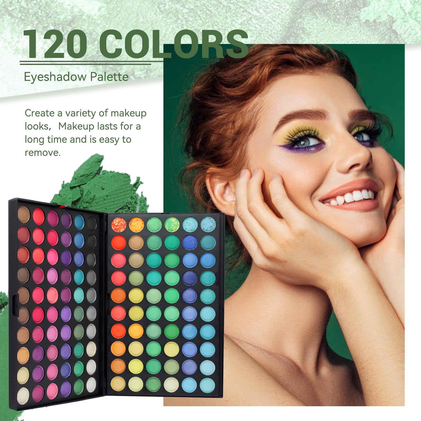 Palette Fard a Paupiere 120 couleurs Palettes de Maquillage Yeux - Ombres à Paupière Eyeshadow Palette, Palette Maquillage Professionnel pour Utilisation Pro ou à Maisons