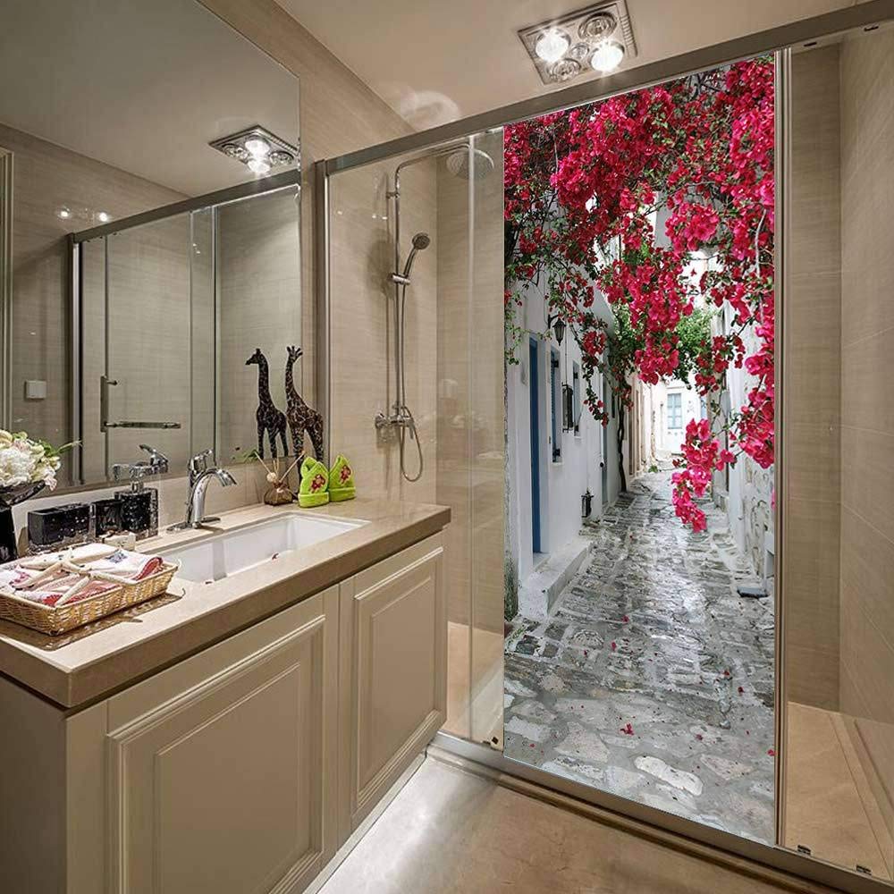 thumbnail: 3D Deursticker Bloemen & Planten | Zelfklevende Muurschildering 90x200cm Verwijderbaar