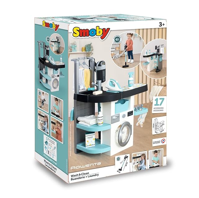 Foto 5 de 8 de Smoby - Centro de lavado, plancha y limpieza Rowenta Smoby
