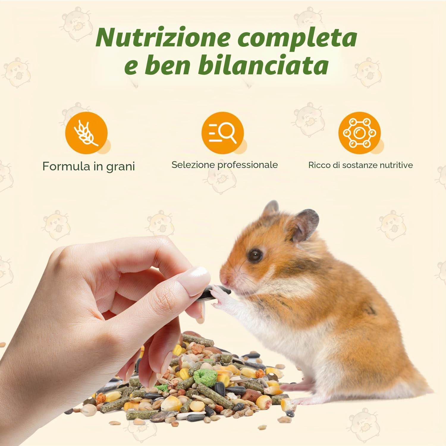 Nobleza Mangime per Criceti 500g Alimento Completo per Gerbilli