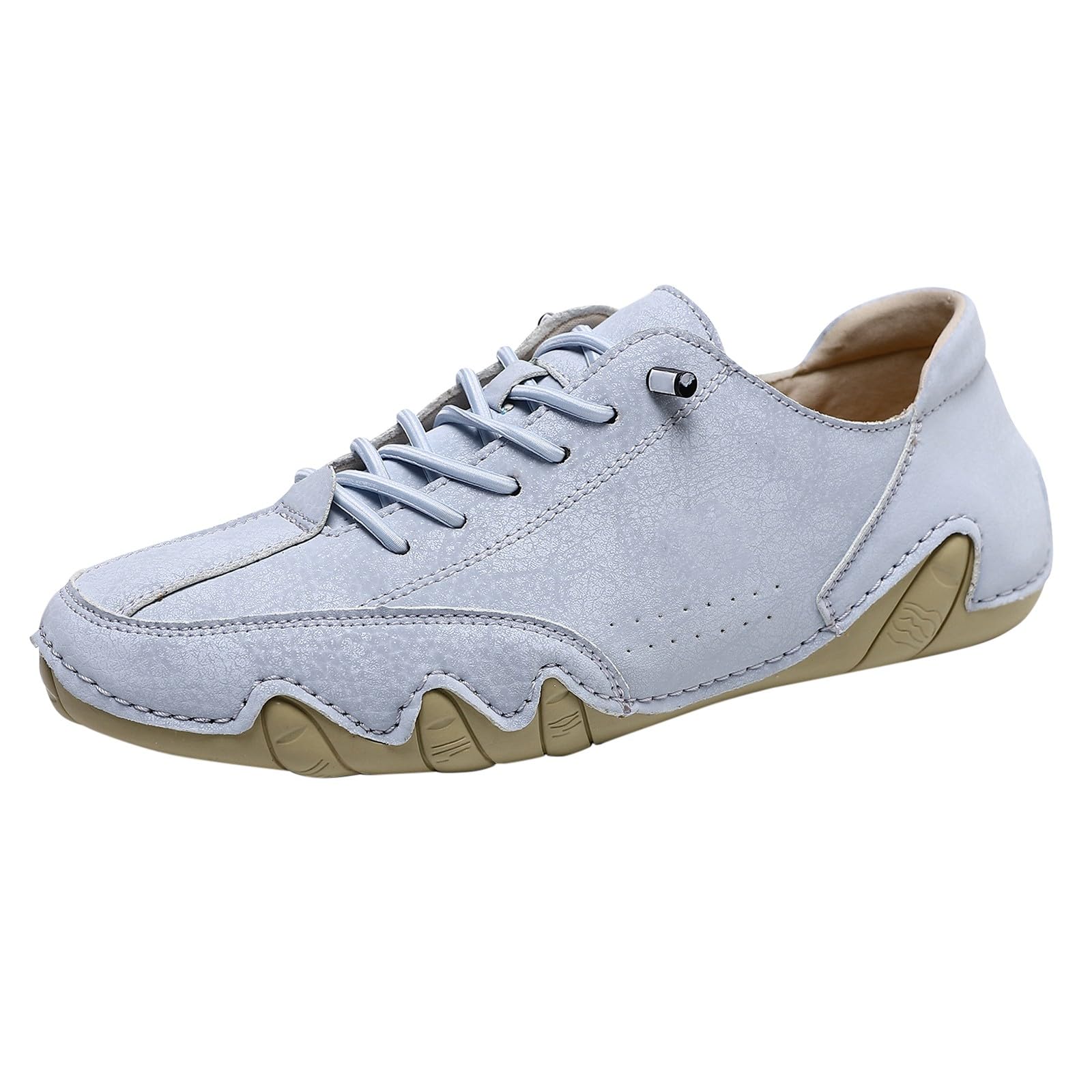 Scarpe da uomo ultra comode, basse da barca, in pelle, durevoli, per attività all'aria aperta, antiscivolo, unisex, basse, casual, tinta unita, per il tempo libero