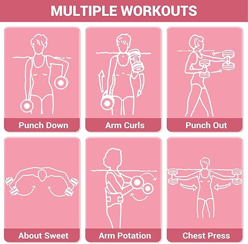 Miniatura 7 de Sportneer Juego de 2 mancuernas de ejercicio acuático, pesas aeróbicas, juego de 2 pesas de espuma EVA, juego de mancuernas de piscina para gimnasia