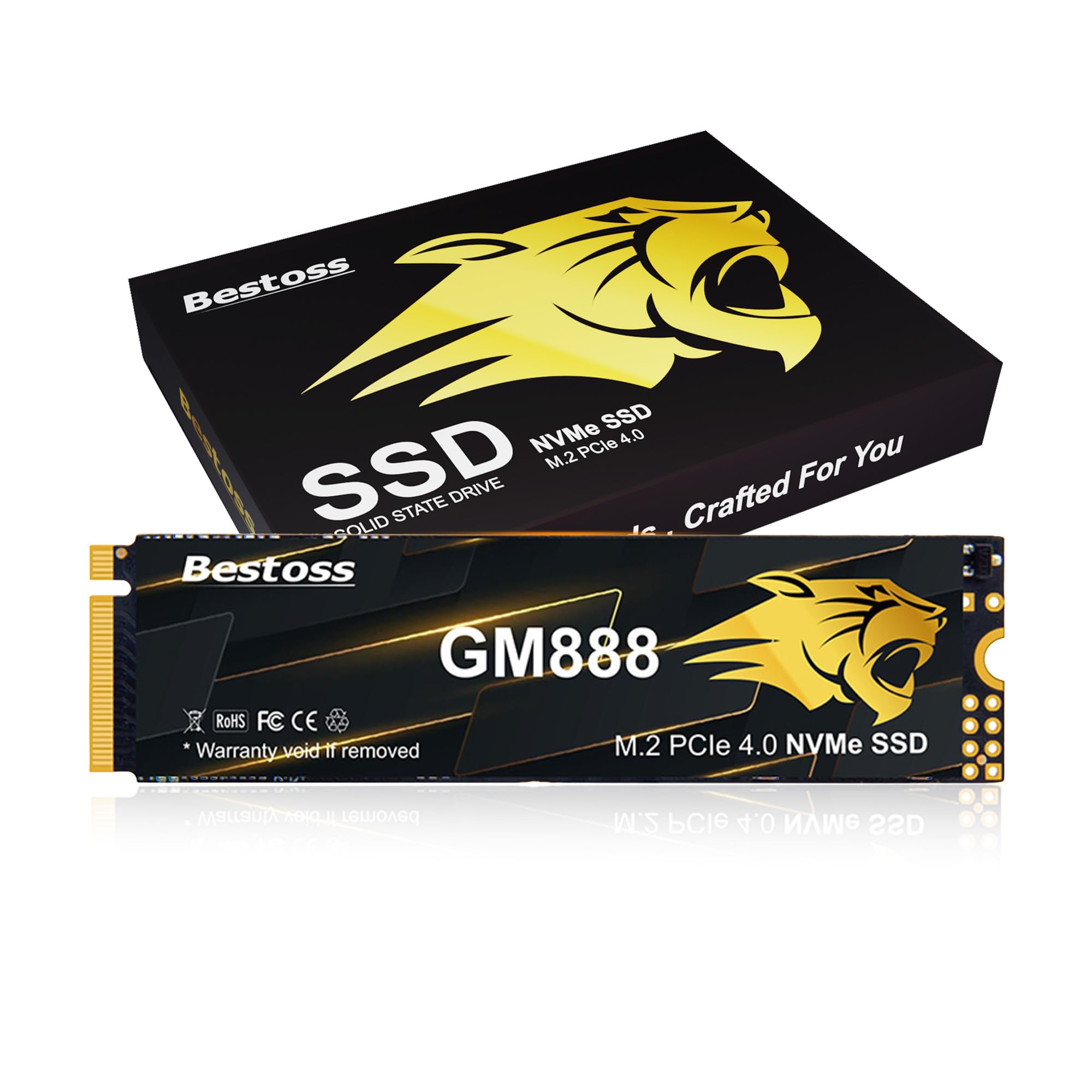 Amazon.com: Bestoss NVMe M.2 2280 SSD 512GB Internal PCIe 4.0 Gen4