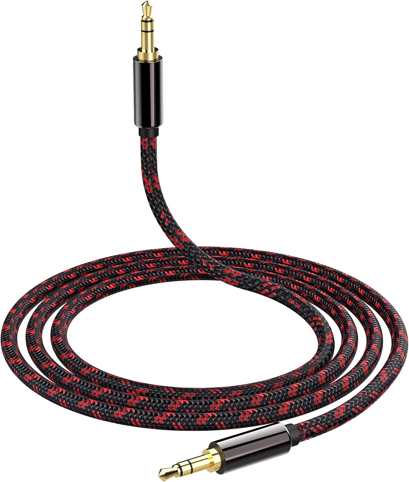 NanxudyjAUX Cable 3.5mm Stereo Audio Cable 8M Male to Male Headphone Cable Braided AUX Cord for Headphones,Car/Home Stereos,Speaker,iPhone,iPad,Sony Beats,Echo Dot & More
