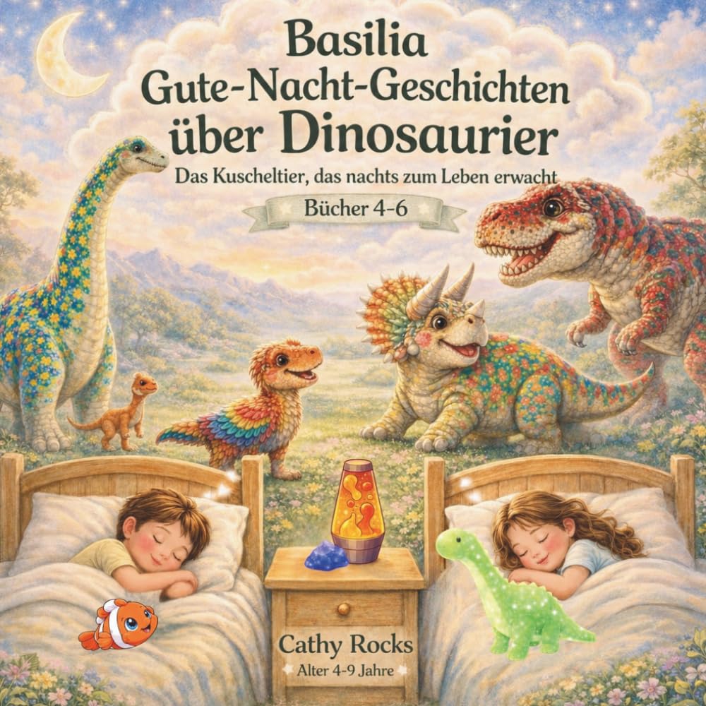 Basilia - Gute-Nacht-Geschichten über Dinosaurier: Sammelband 2: Bücher 4-6