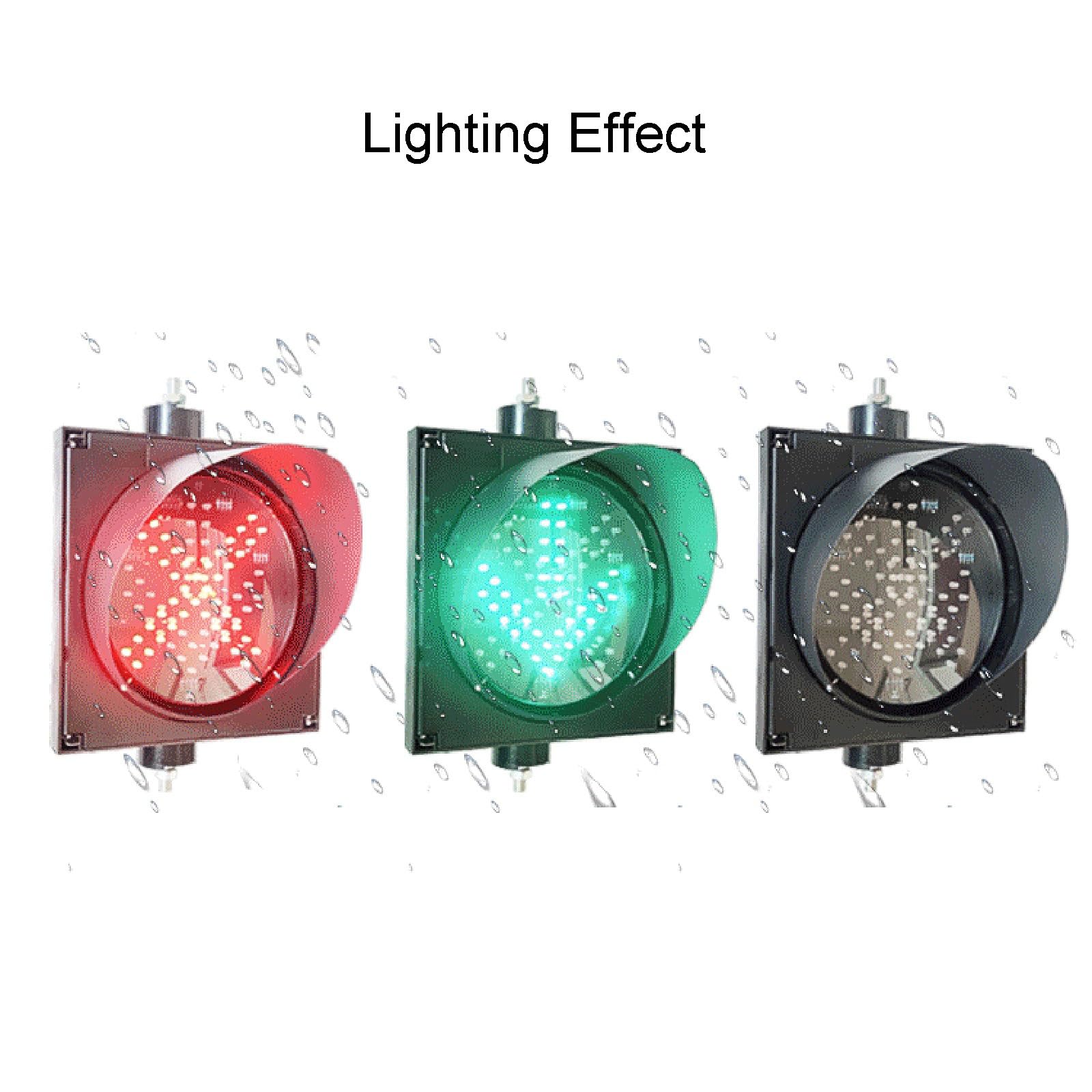Feu de signalisation Feu de signalisation rouge jaune vert, lampe d'urgence de sécurité routière extérieure clignotante unique, accessoire idéal pour la sensibilisation à la sécurité routière (taill