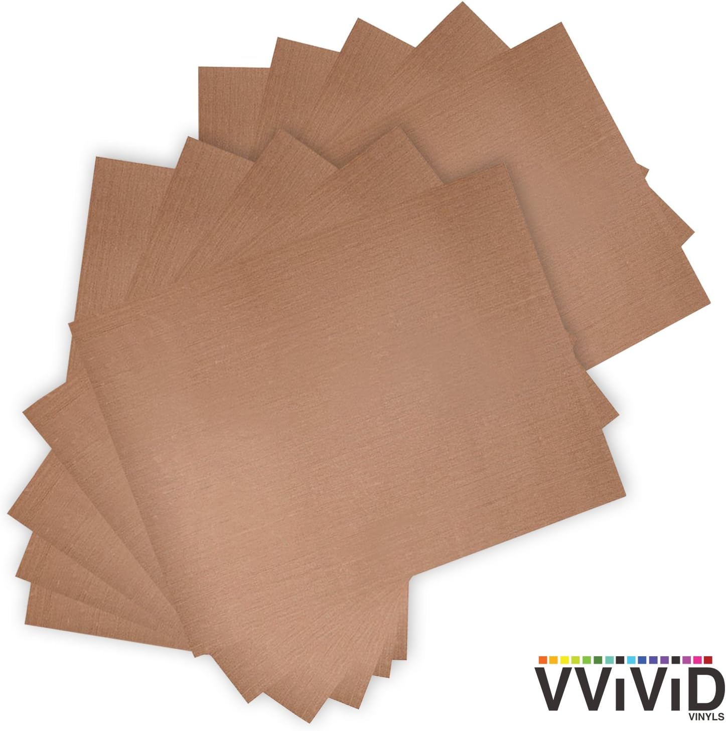 VViViD Teflon Coated Non-Stick Fibreglass Heat Transfer Craft and Hobby Sheets Including 2.75" x 12" Sample Roll of White HTV Vinyl (16" x 25" 10-Roll Pack)