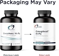Vista 4 de Designs for Health OmegAvail Hi-Po - Suplemento de aceite de pescado TG (triglicérido) Omega-3, 1600 mg de EPA/DHA por porción con limón + vitamina