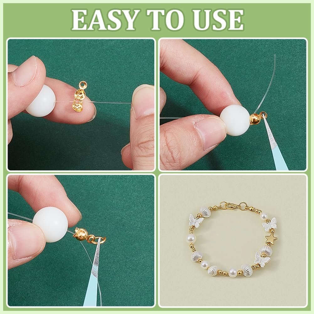2250Pcs 15 Styles Jewelry Making Findings Kits 1000Pcs Bead Tips Knot Covers 1000Pcs Open Jump Ring 250Pcs Lobster Claw Clasp Connectors for Necklaces Bracelets DIY Crafts