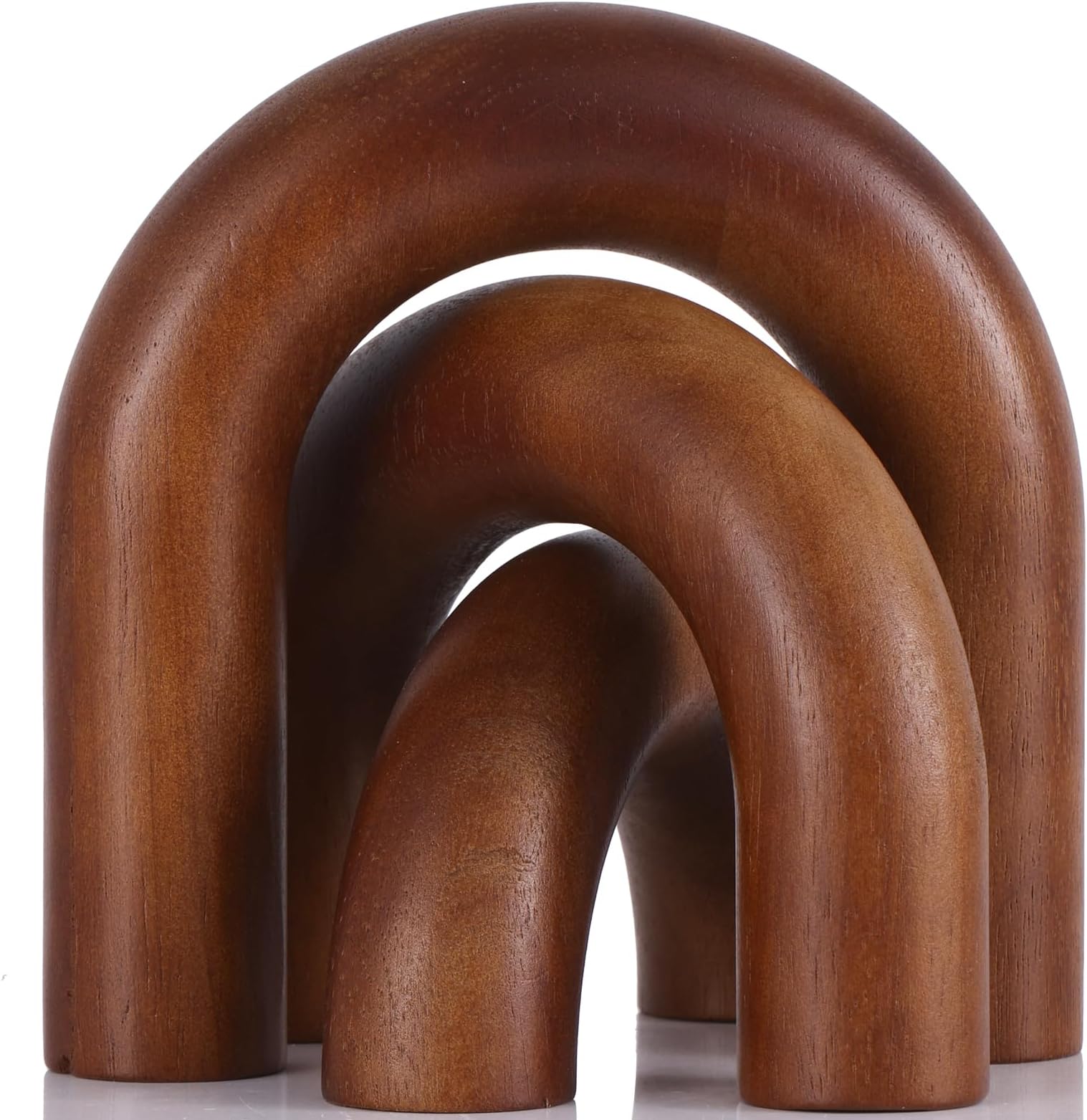 XMGZQ Brown Wood Arch Decorative Objects Coffee Table Decor Items,Neutral Home Decor for Shelves,Small Shelf Decor Aesthetic,Modern Bookshelf Decor,Entryway,Home Decorations for Room Wooden Arch
