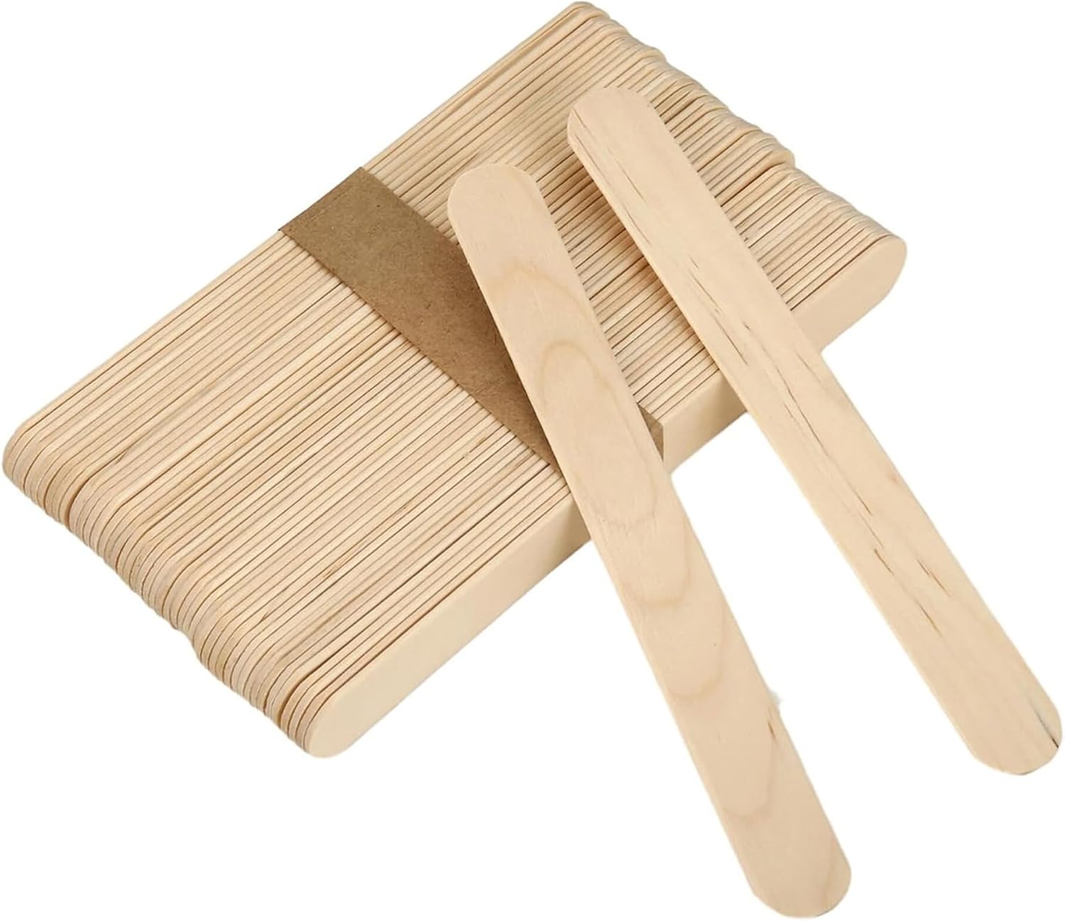 Eson Wax Sticks Wooden, Waxing Spatula – Large Disposable Wax Stick Applicator, Lip, Nose, Eyebrow Waxing Sticks, Professional Waxing Tool, Salon,Spa & Home Use (15×1.7cm 100pcs)