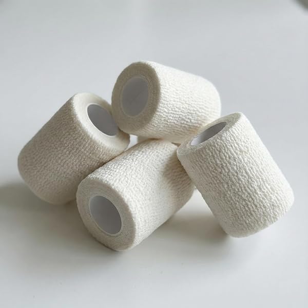 Pack 4 Vendas Cohesivas Deportivas Autoadherentes 5cm x 5m | 100% Biodegradable | Cinta Elástica para Deporte, Crossfit y Fisioterapia | Sin Látex | BEeurope ECOGRIP Pro - 2