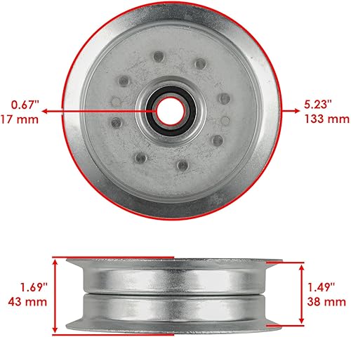 Miniatura 4 de Pieza de repuesto OEM para husillo 756-05034 954-04325 con hoja y correa para Cub Cadet Troy-Bilt MTD Index-DDR965-GTF1-60081