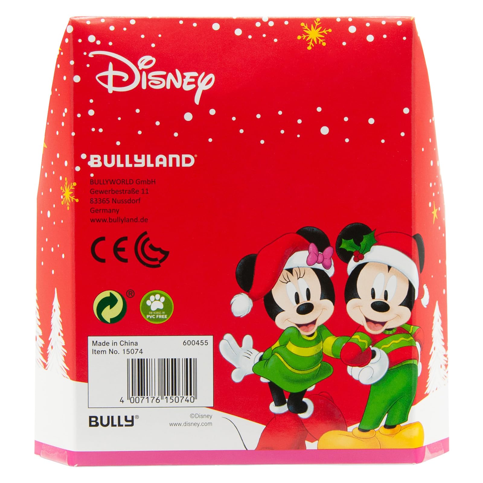 Bullyland Mickey & Minnie Weihnachts-Figuren - Handbemaltes Disney Set Für Kinder