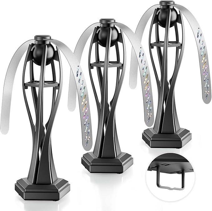 3 Pcs Fly Fan for Tables, Fly Repellent Fan for Indoor and Outside