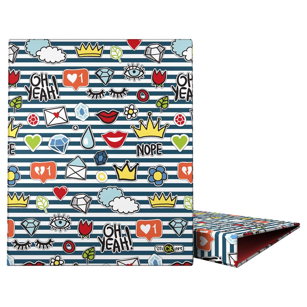 Grafoplás - Stickers, Crown 4 Ring Binder A4 25 mm, Multicoloured, A4-25 mm 88142656