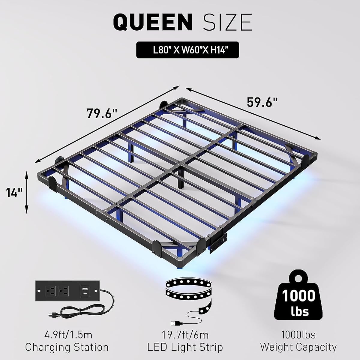 Floyd Platform Bed view 2